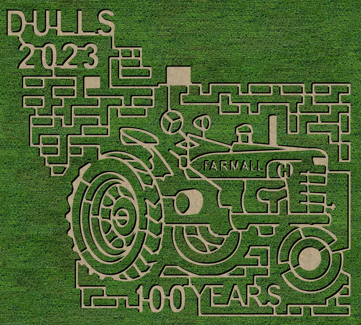 Dull's 2023 Corn Maze at the Dull's Farm Pumpkin Patch in Thorntown, IN.